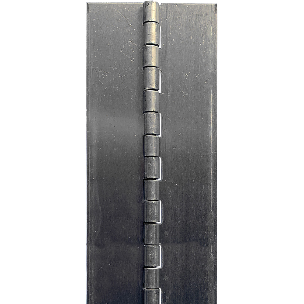 CONTINUOUS HINGE, ALUMINUM,
72&quot;L X 3&quot; OPEN WIDTH, 3/16&quot;
PIN, .075 (14 GA) THICK