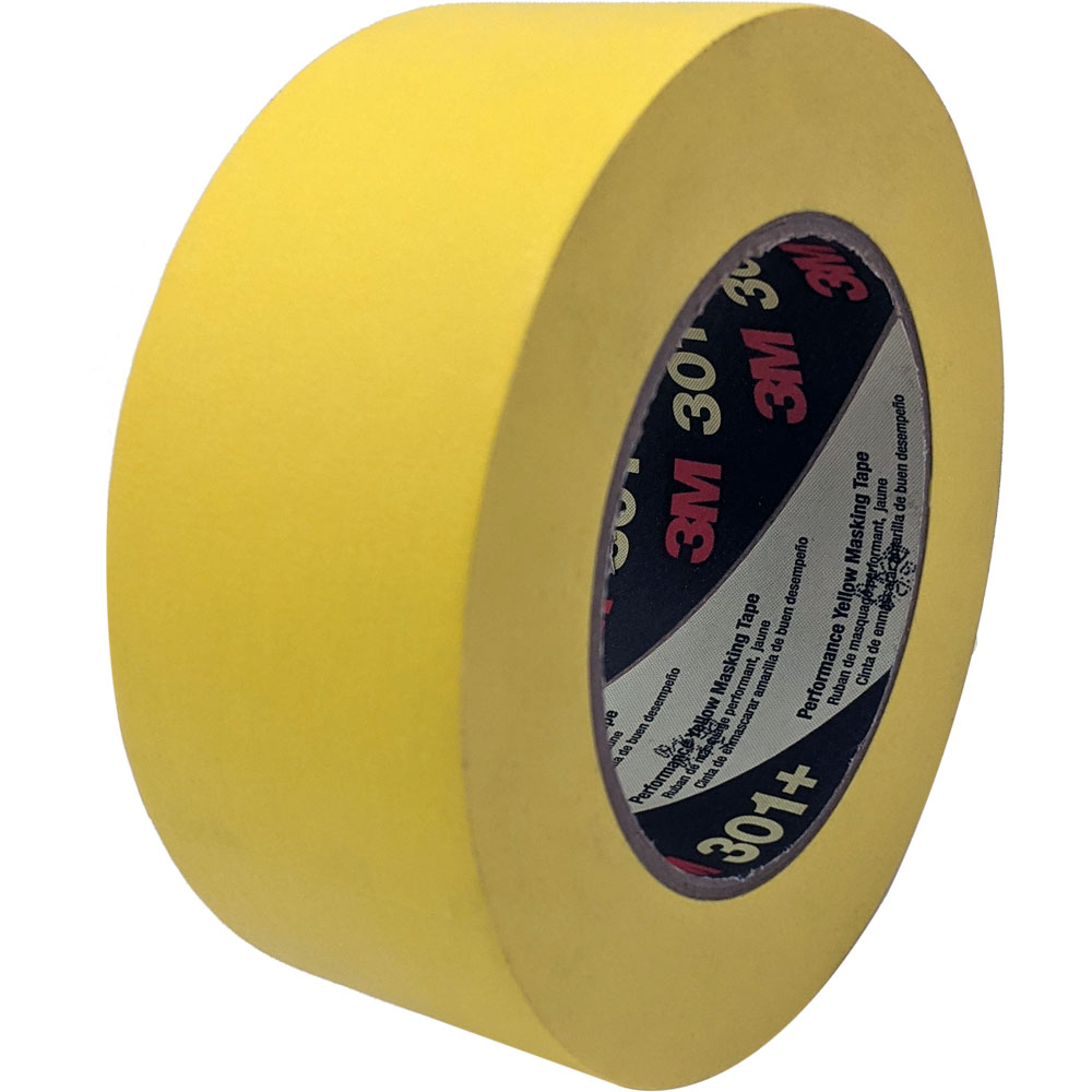 Product MMM64753-6: 3M PERFORMANCE YELLOW MASKING TAPE 301+, 48 MM X 55 M 6.3