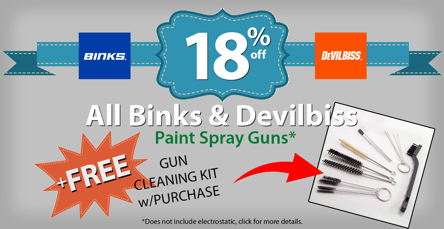 Binks &amp; Devilbiss Spray Guns + FREE gift